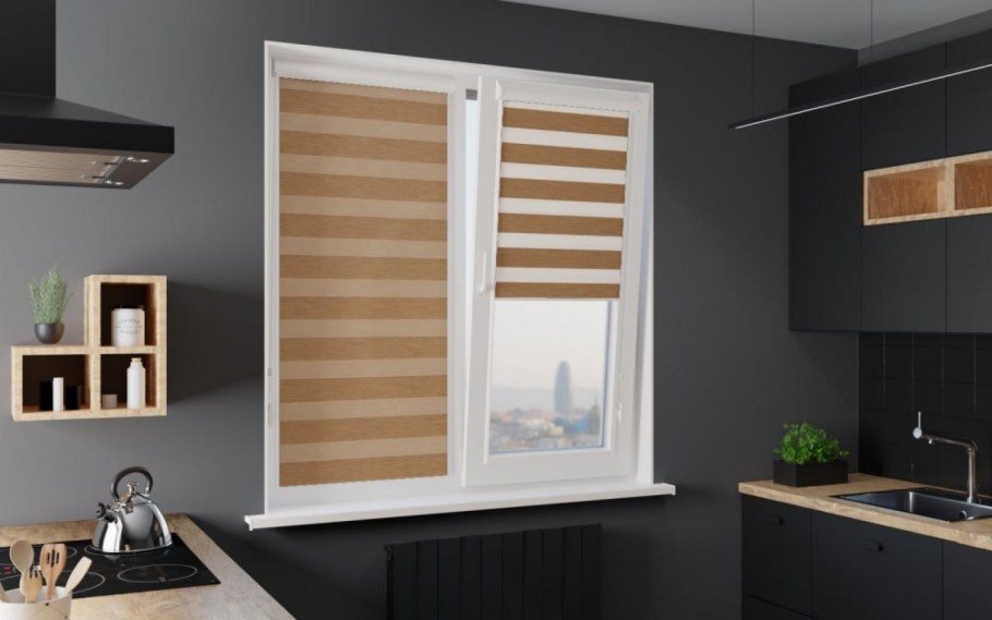 Рулонные шторы Зебра Уни 2