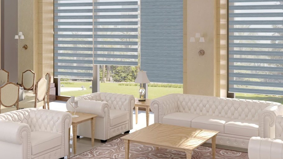 Рулонные шторы мини Зебра в интерьере