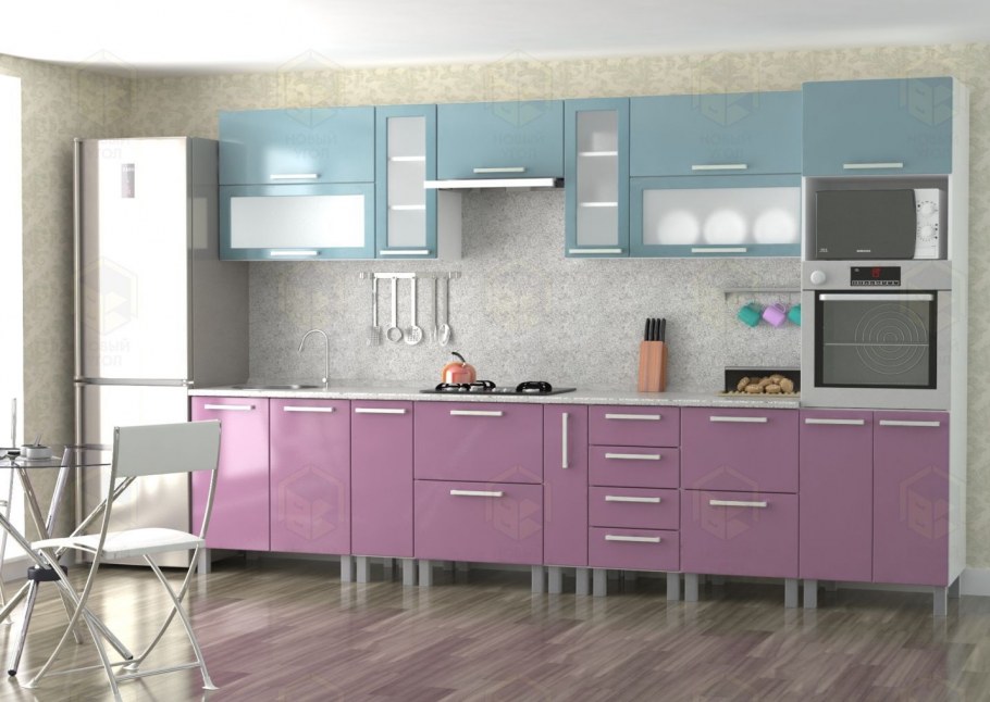 Кухня Боровичи Симпл шторм глянец