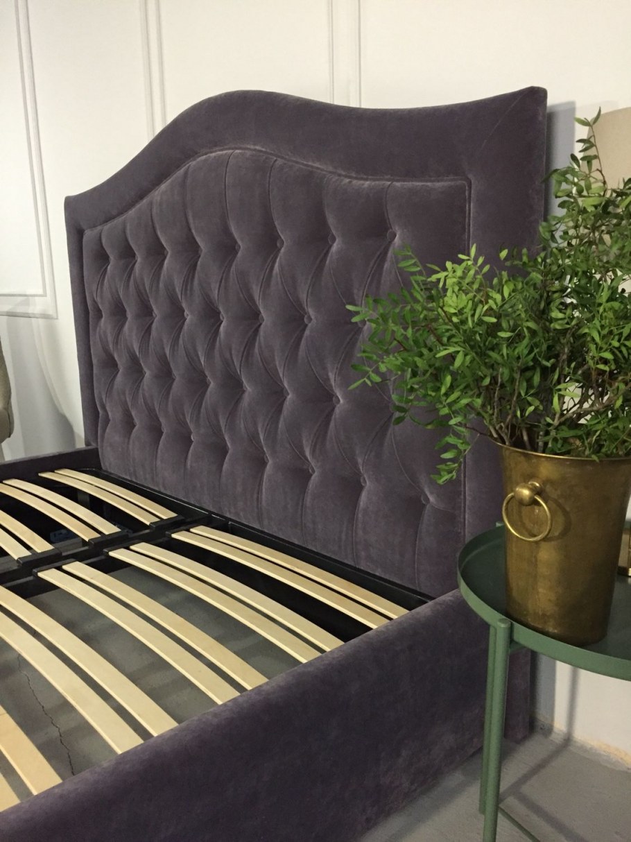 Кровать 1600 Trasimeno с подъемным механизмом серый велюр