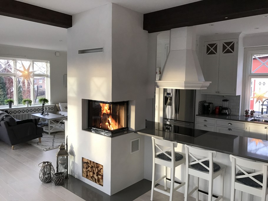 Камин в деревянном доме