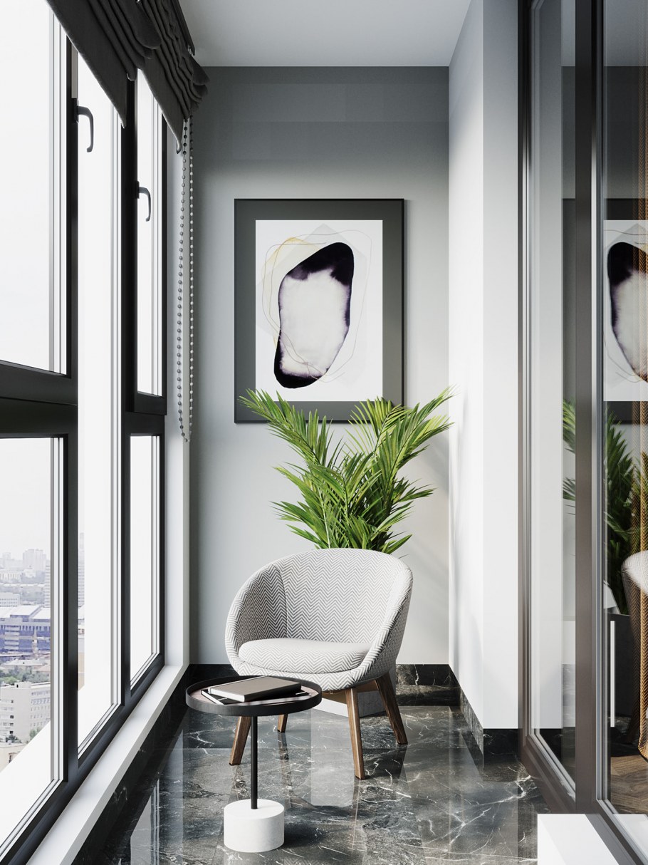 Интерьер лоджии Минимализм