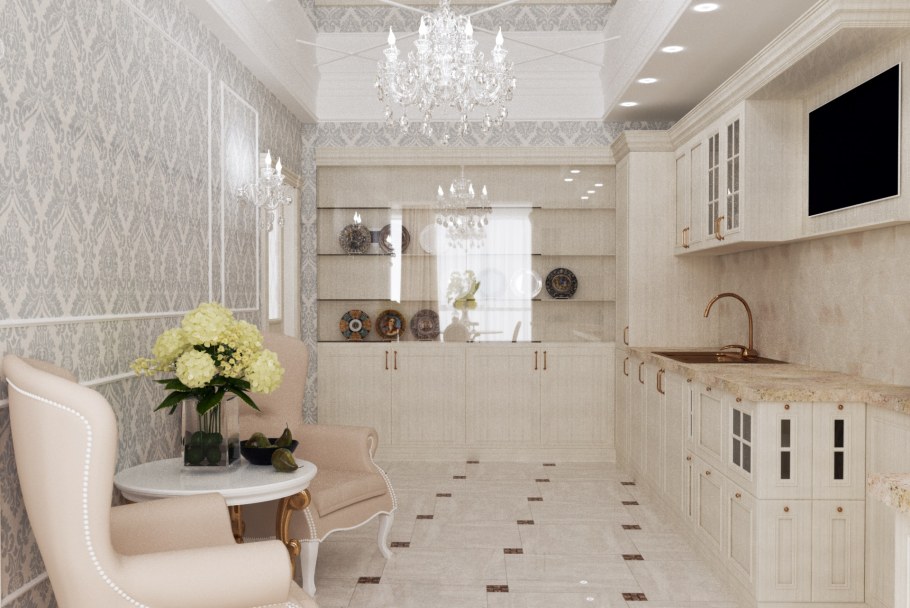 Нео кклассика кухни Неоклассика