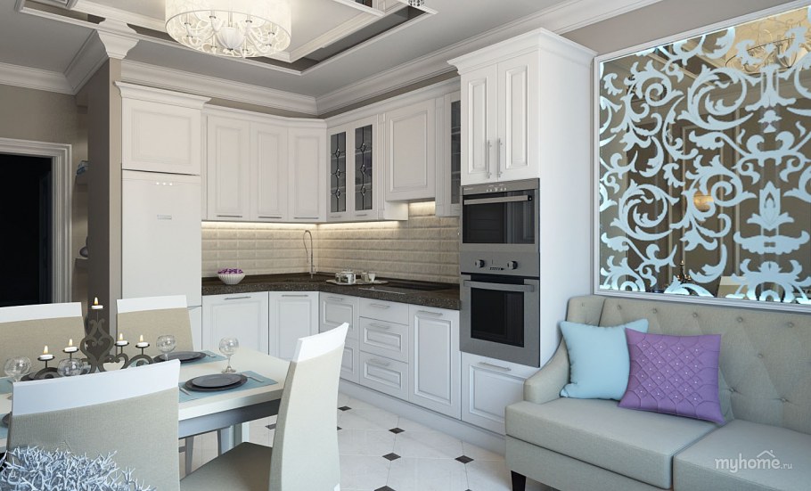 Кухня Нео классика слоновая кость