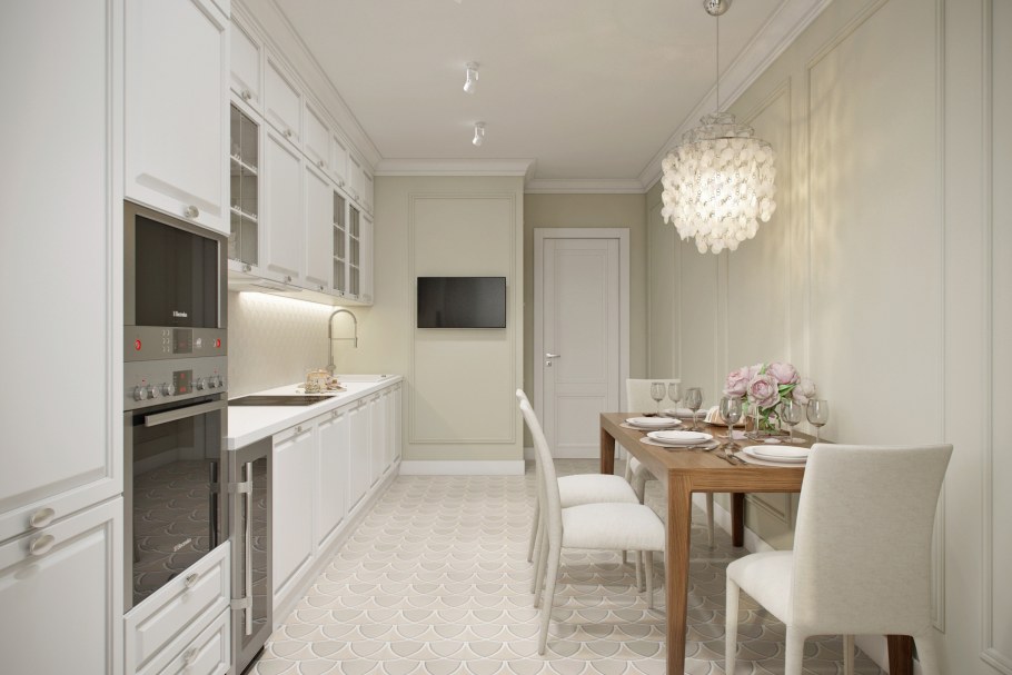 Кухня 8кв м Неоклассика