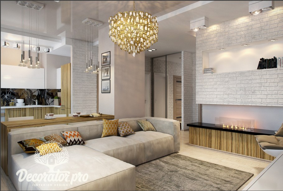 Трехкомнатная квартира в светлых тонах