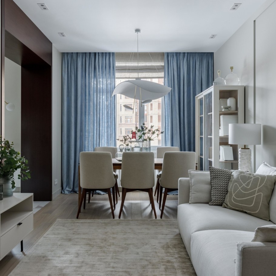 Кухни гостиные с панорамными окнами