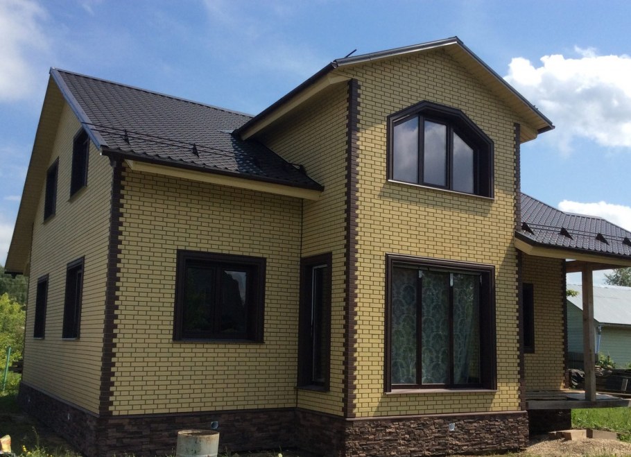 Альта профиль кирпич клинкерный бежевый