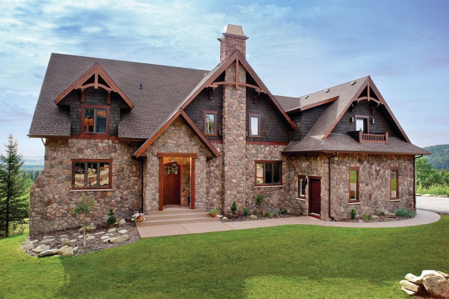 Отделка домов камнем снаружи