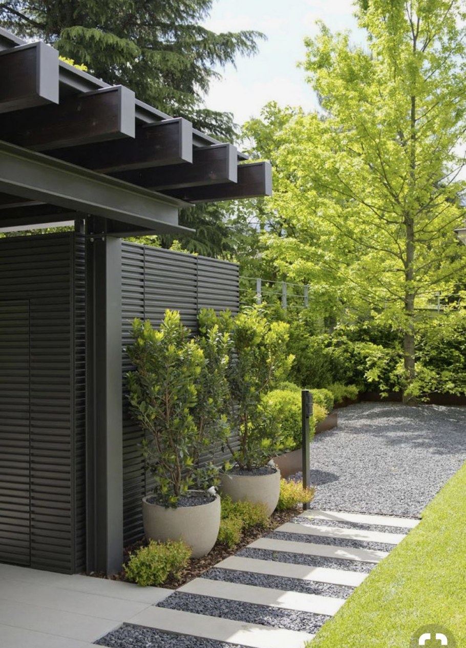 Сад в минималистическом стиле