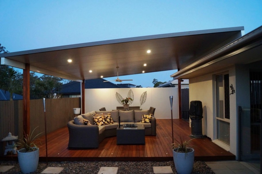 Крыша ассиметричная с верандой