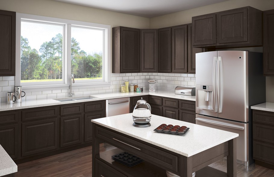 Кухонный гарнитур цвет трюфель