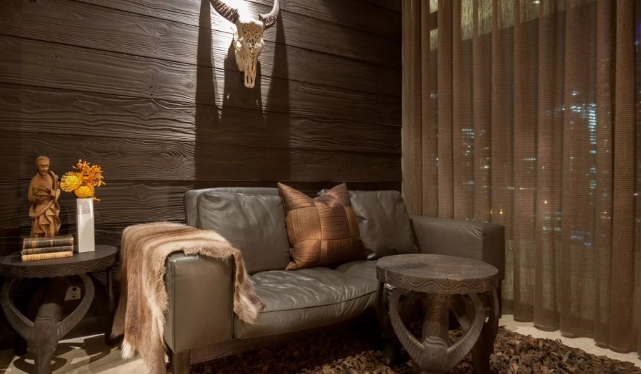 Состаренная вагонка в интерьере