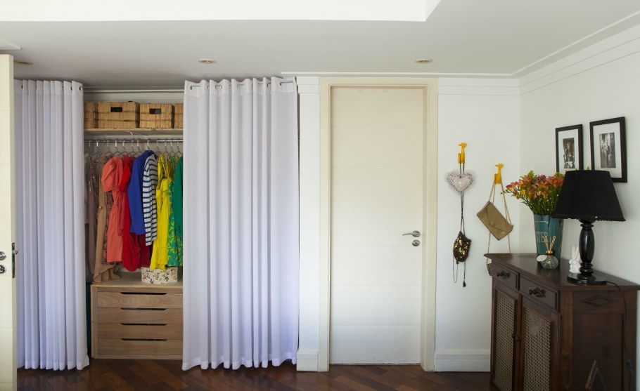 Штора вместо двери в гардеробную