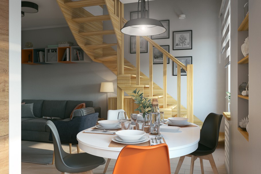 Интерьеры двухэтажных домов