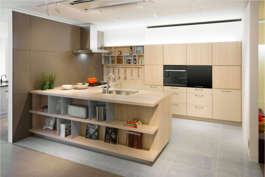 Многоуровневые кухонные гарнитуры