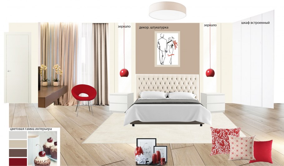 Стилистический коллаж интерьера