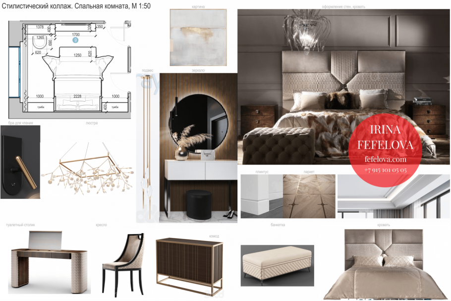 Коллаж интерьера