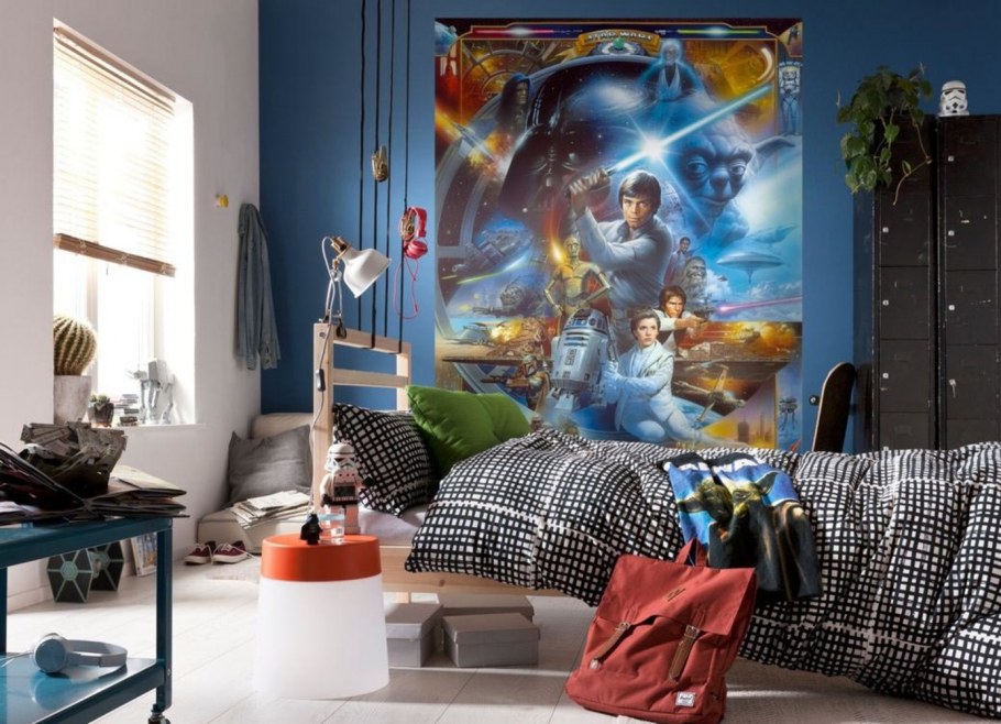 Черно белый интерьер для подростка