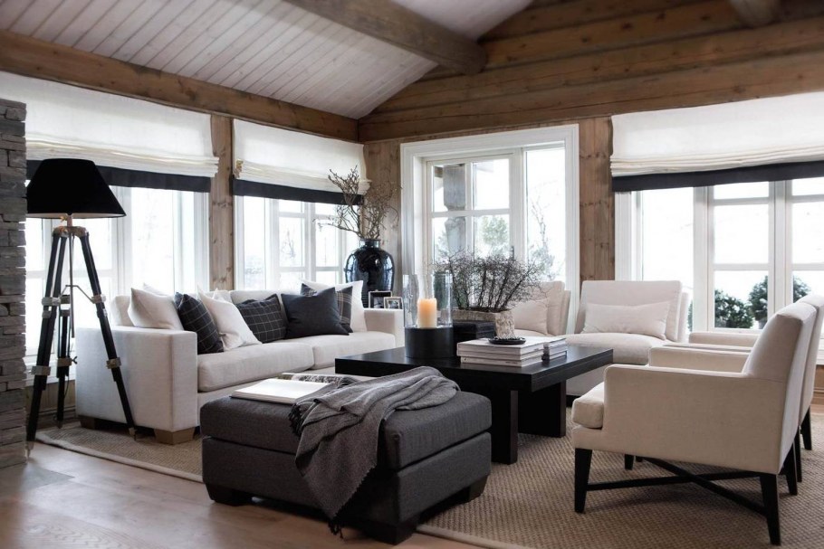 Гостиная в норвежском стиле