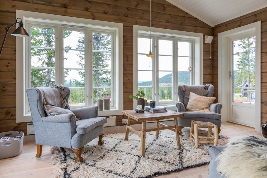 Дом из дерева стиль Скандинавия Барон