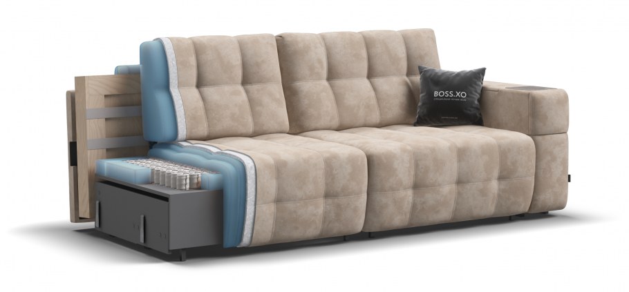 Кожаный диван Версаче