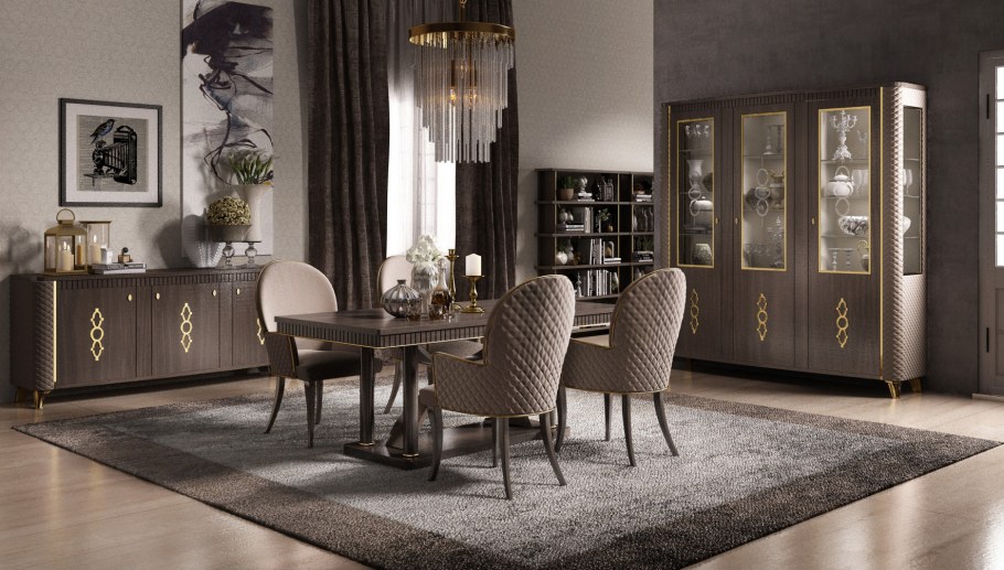 Открытые полки в интерьере гостиной