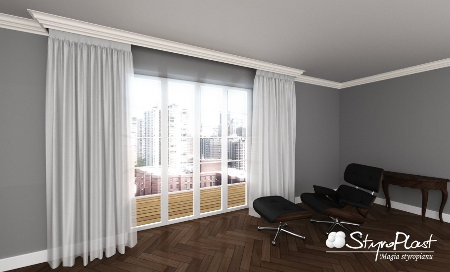 Карниз для штор под натяжной потолок