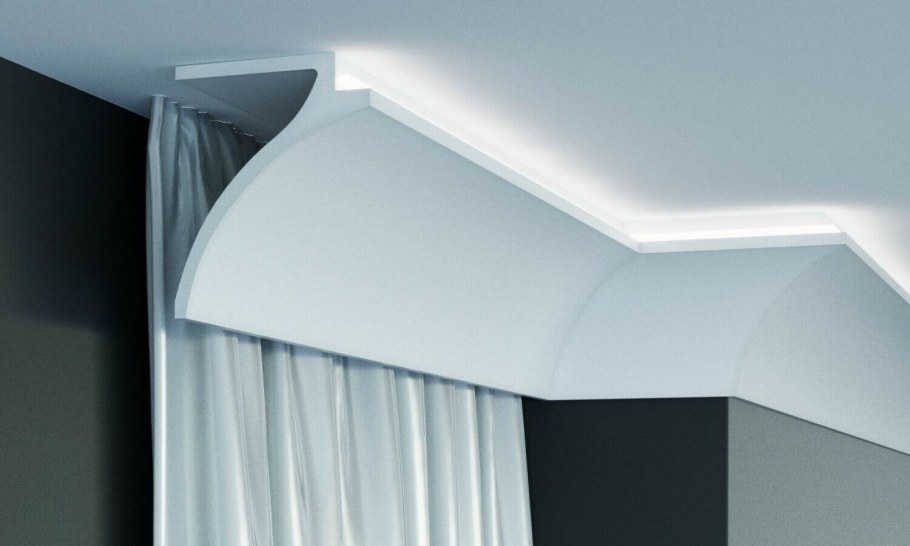 Багет для штор потолочный