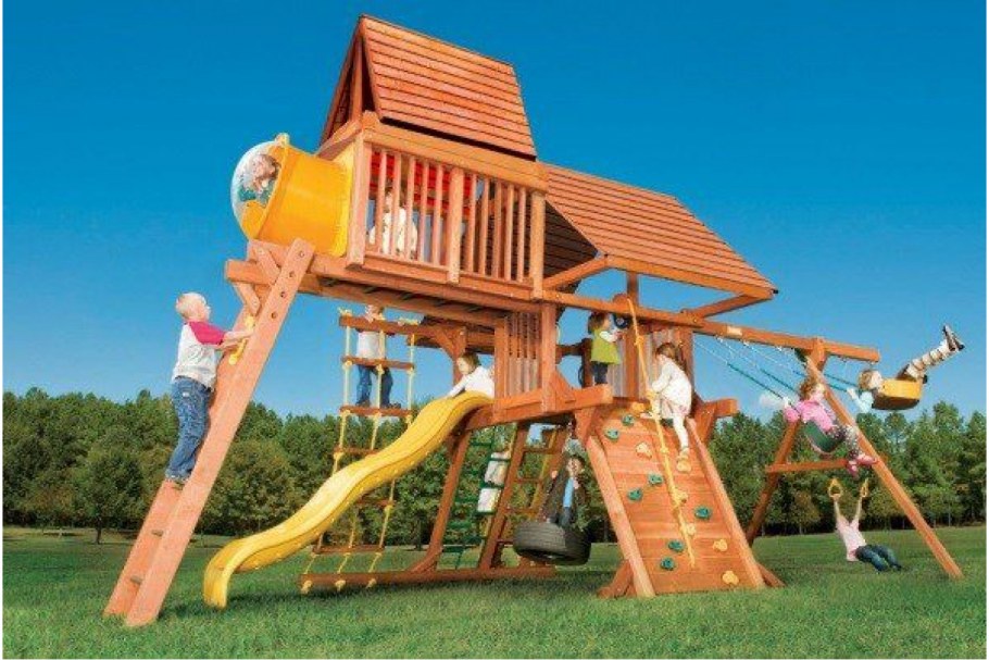 Спортивно-игровой комплекс Woodplay Castle Combo IV Redwood