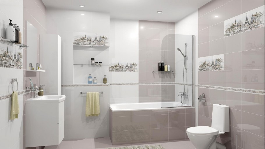 Плитка Eifel белая eim051d 25x35