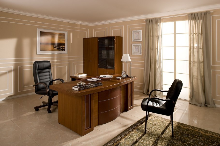 Мебель VP_Chicago n стол руководителя 190 темн. Дуб