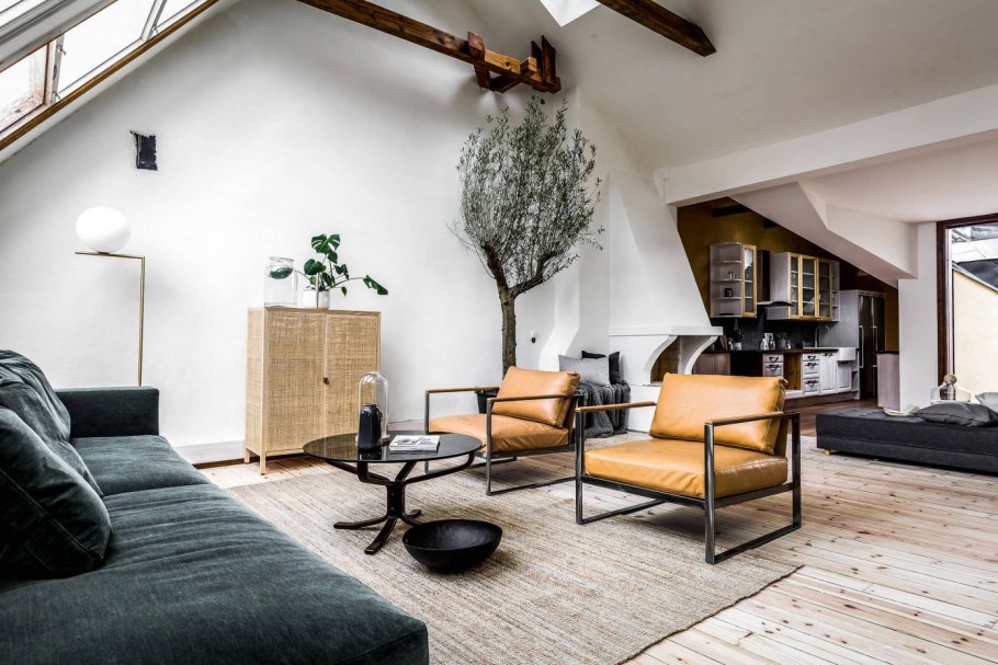 Мансарда в стиле Контемпорари