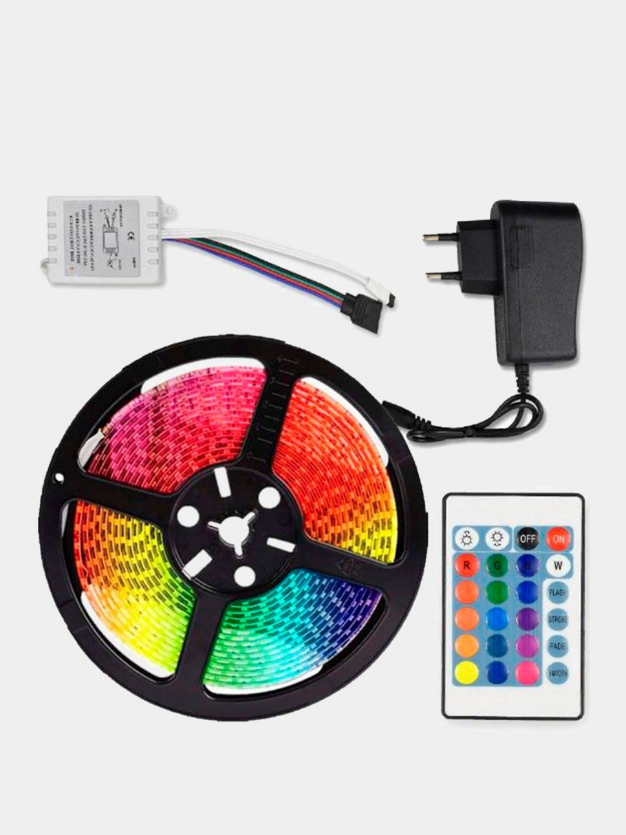 Светодиодная лента цветная led SMD 5 М 3528