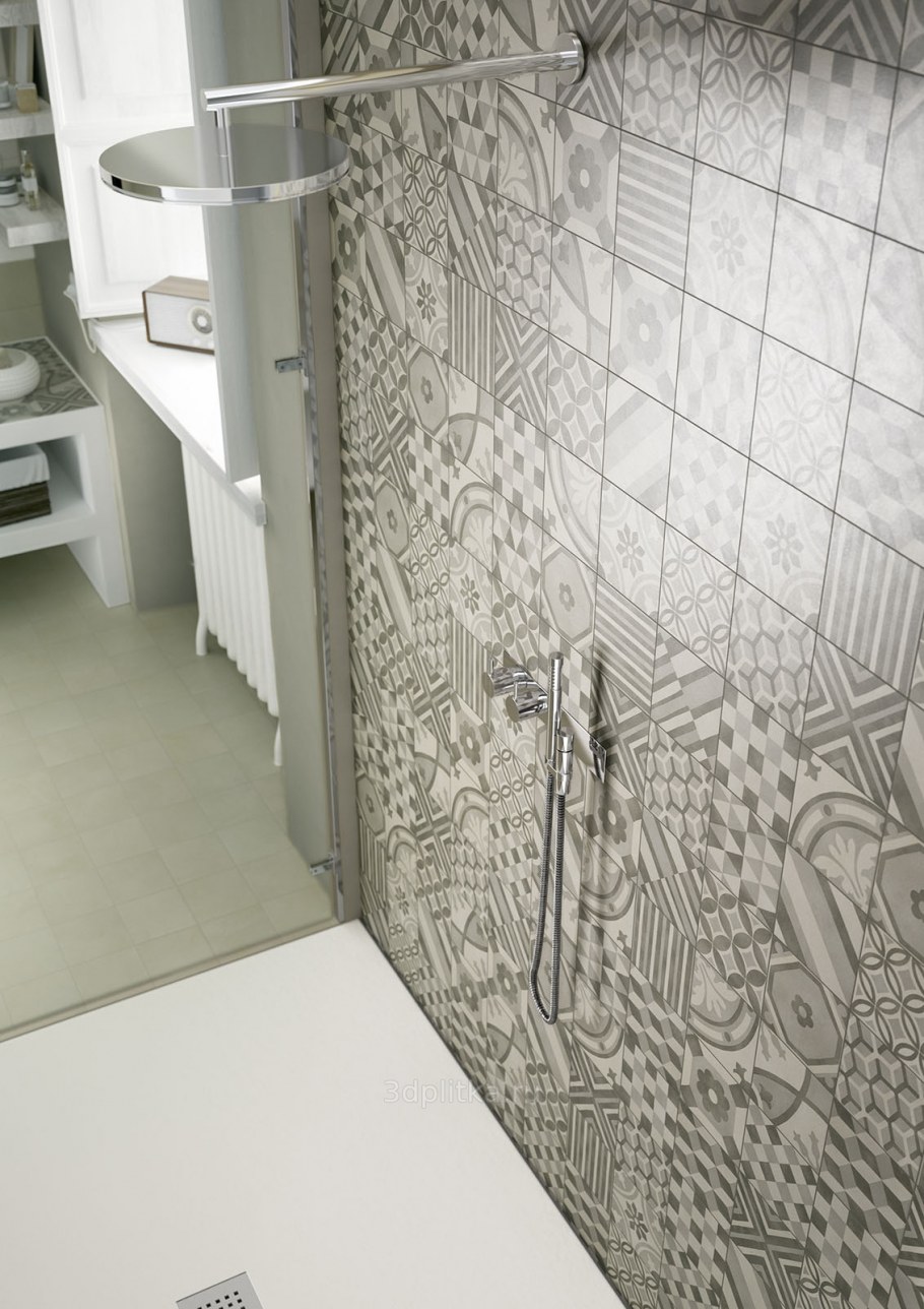 Плитка Kerama Marazzi граффити серый 9,9х20