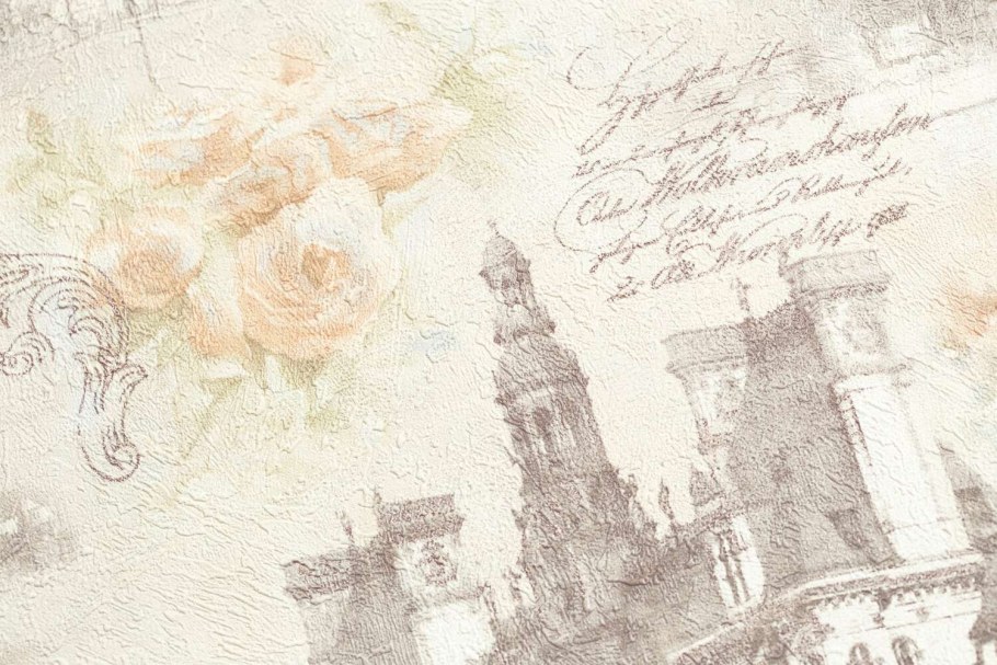 Обои флизелиновые палитра Parisien бежевые 1.06 м 7343-23