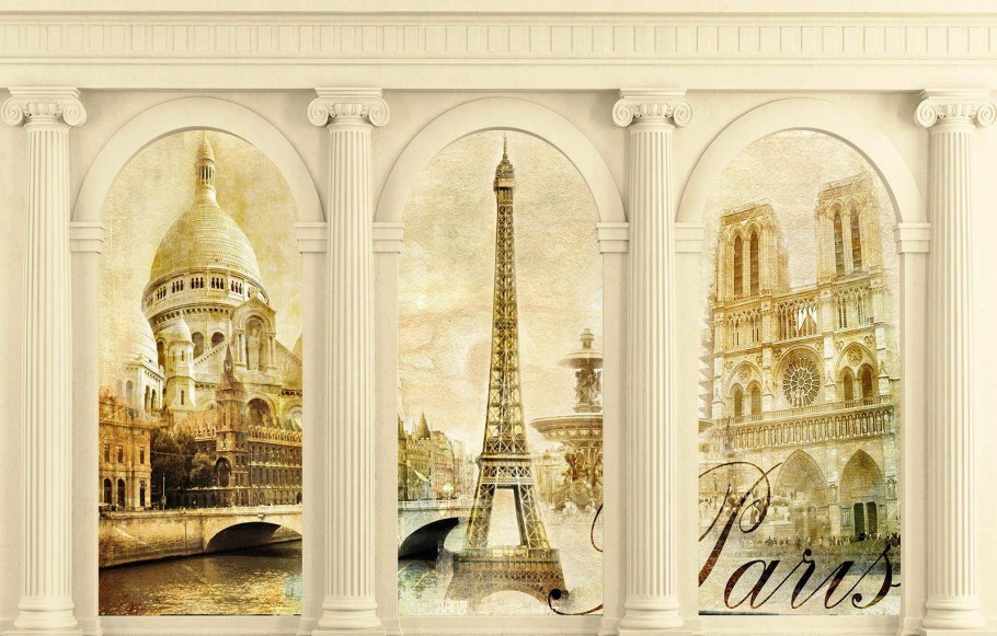 Архитектура фреска Париж
