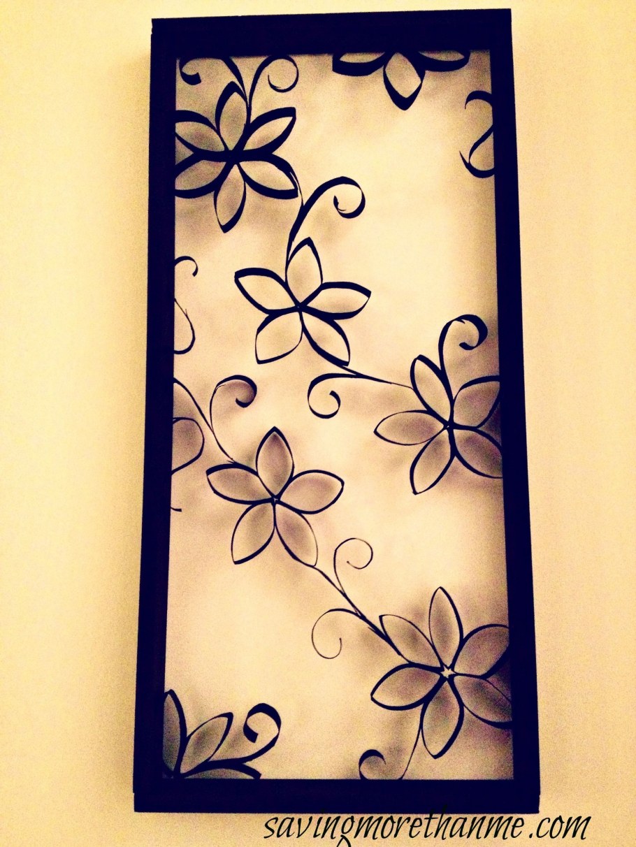 Панно из туалетных втулок