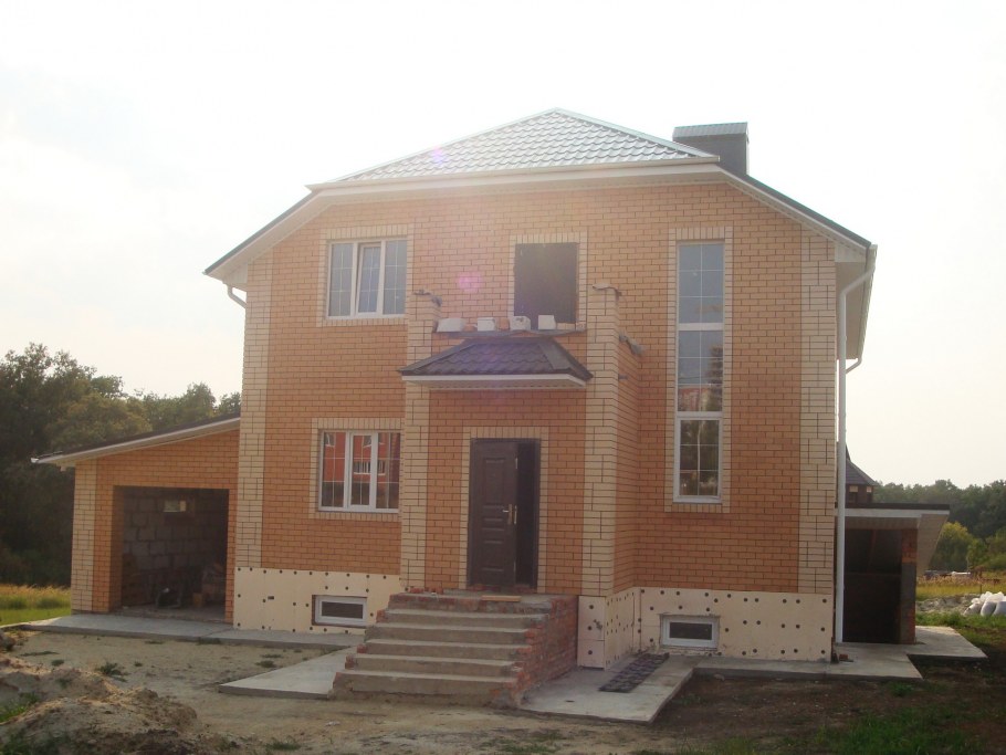 Персиковый дом одноэтажный