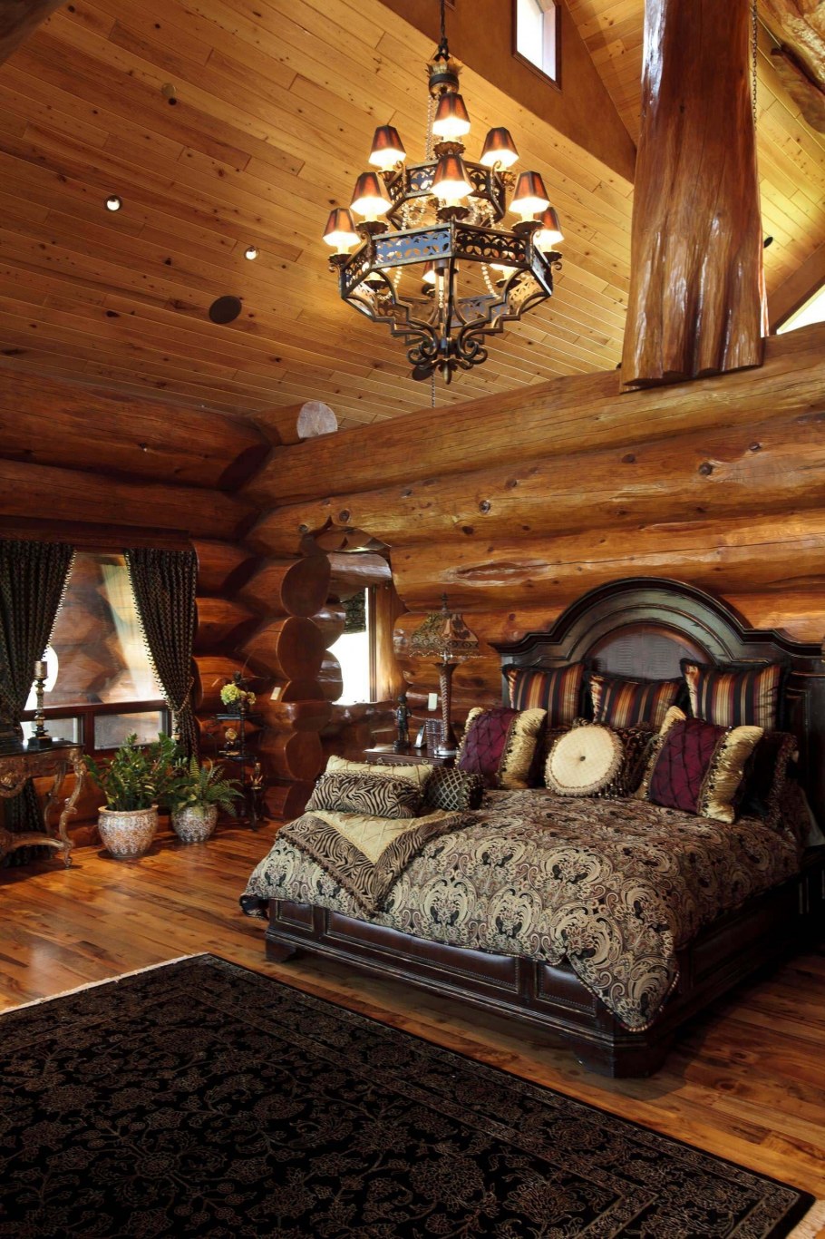 Варианты спален в деревянном доме