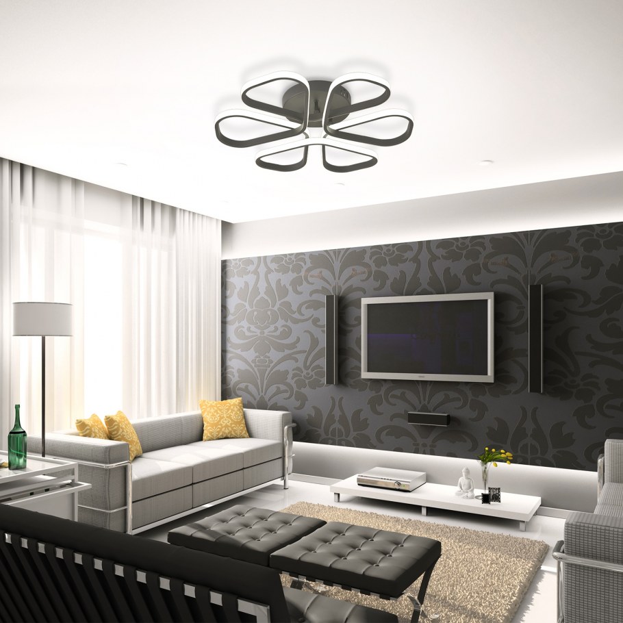 Модерн в интерьере гостиной