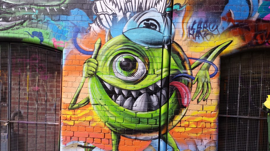 Пейзаж в стиле граффити