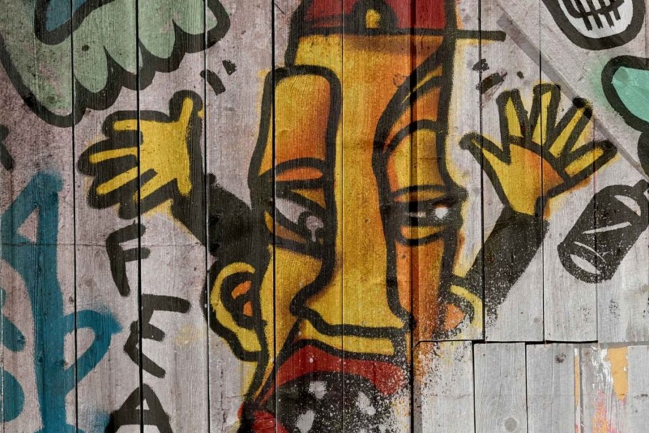 Интересные граффити на стенах