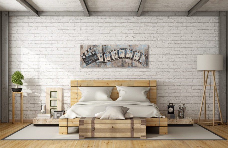 Спальня лофт