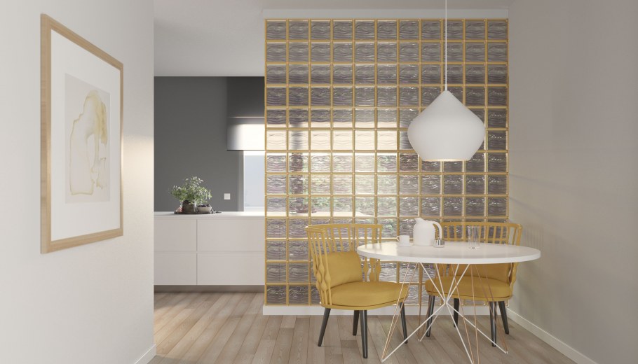 Стеклоблоки в архитектуре