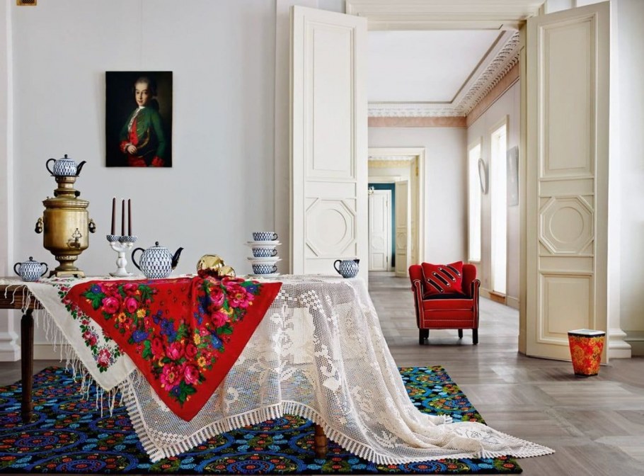 Комната в русском стиле