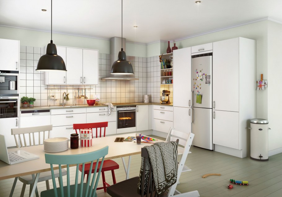 Скандинавская кухня икеа