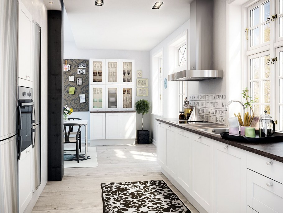 Сканди стиль в интерьере кухни
