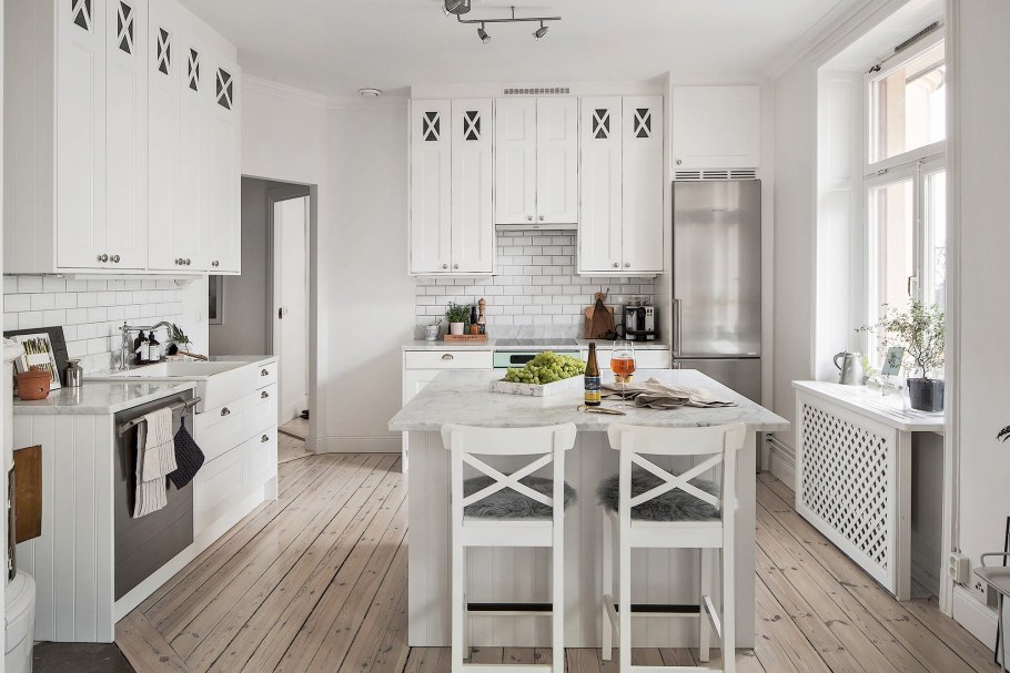 Светлая кухня в скандинавском стиле