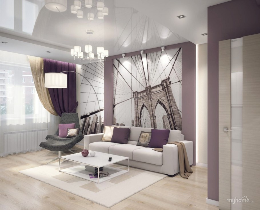 Серо фиолетовый